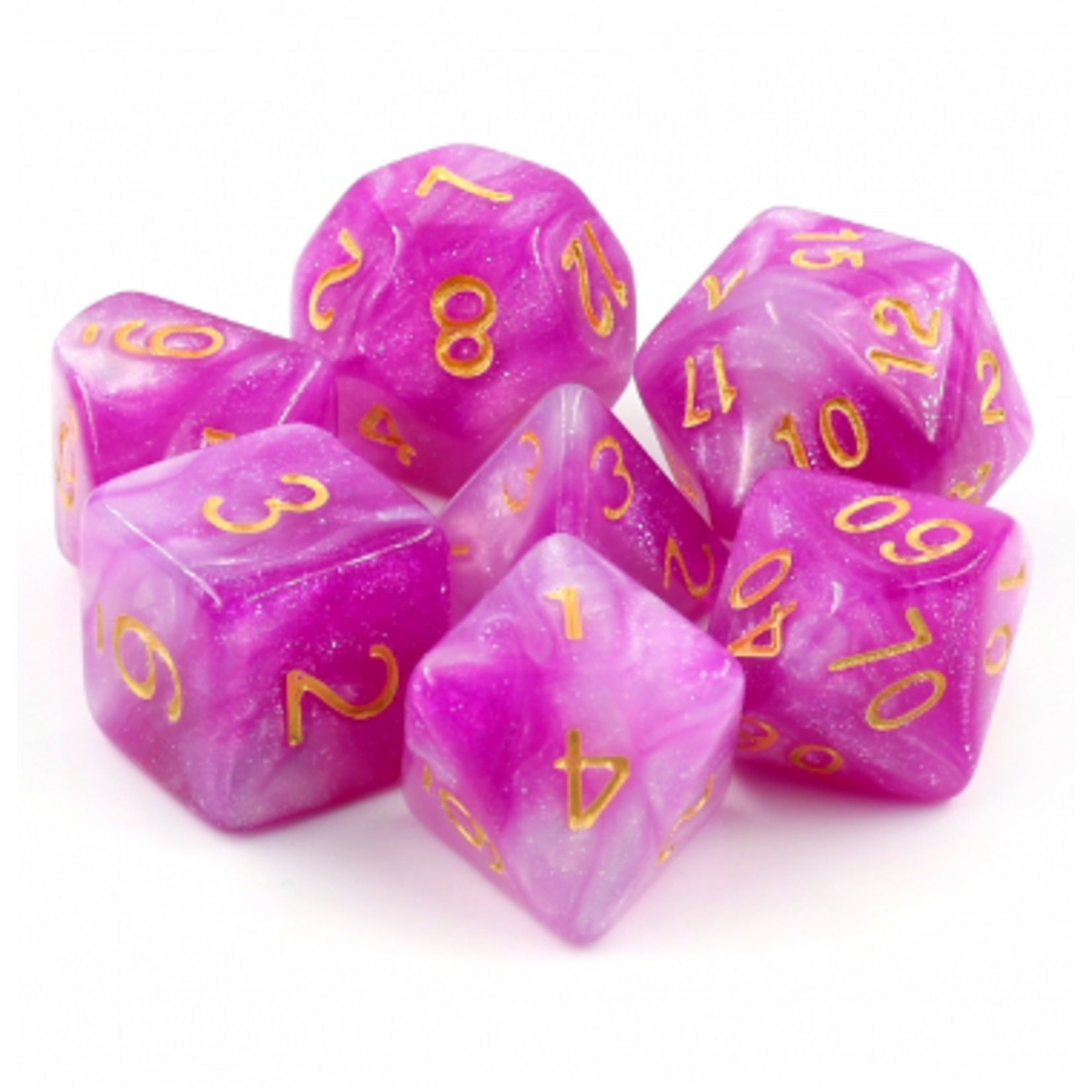 HD Dice 7 Set Polyhedral Dice - First Love
