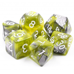 7 Set Polyhedral Dice - Green Flow