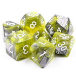 HD Dice 7 Set Polyhedral Dice - Green Flow