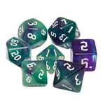 HD Dice 7 Set Polyhedral Dice - Green Goblins