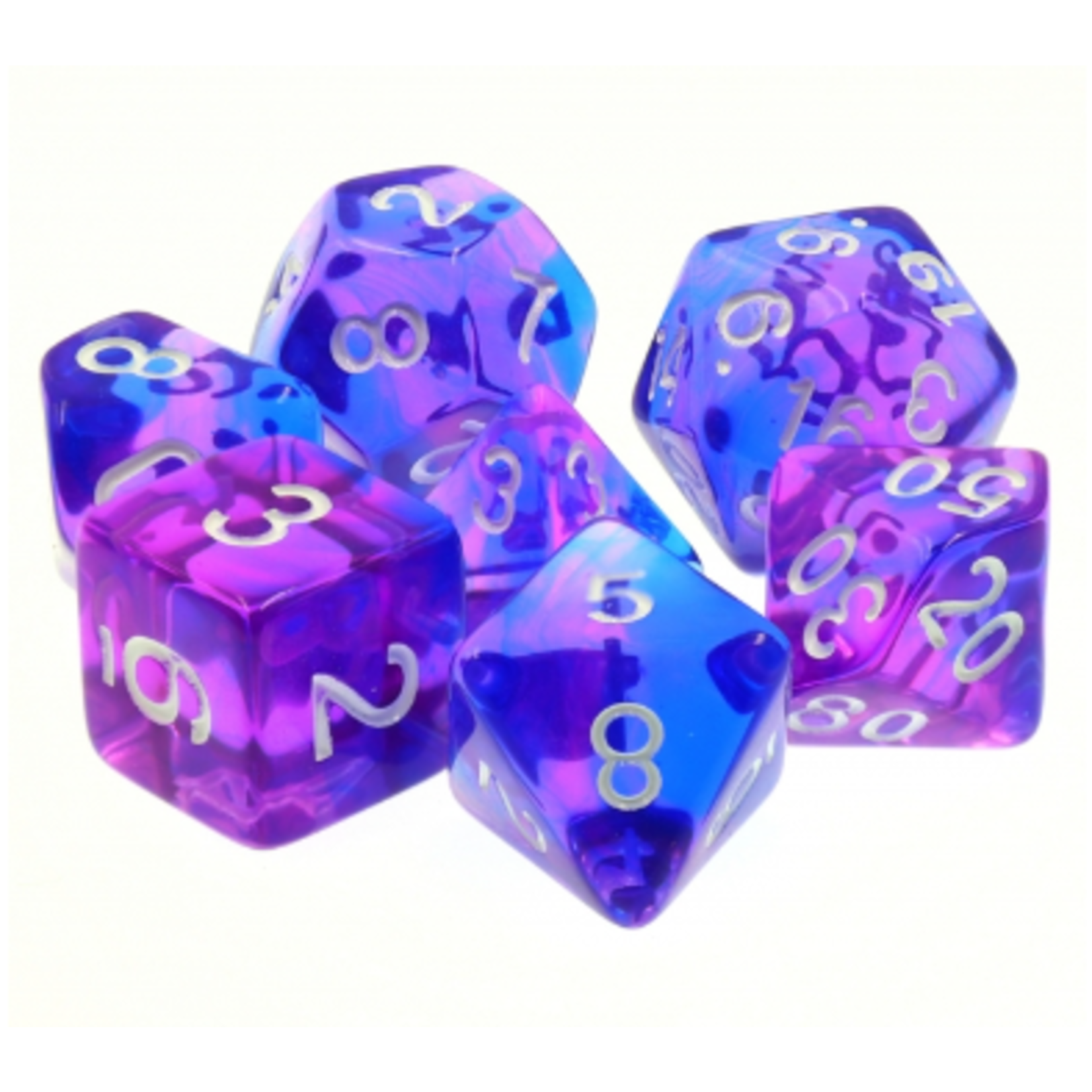 HD Dice 7 Set Polyhedral Dice - Indigo Sea