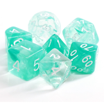 HD Dice 7 Set Polyhedral Dice - Lake Teal