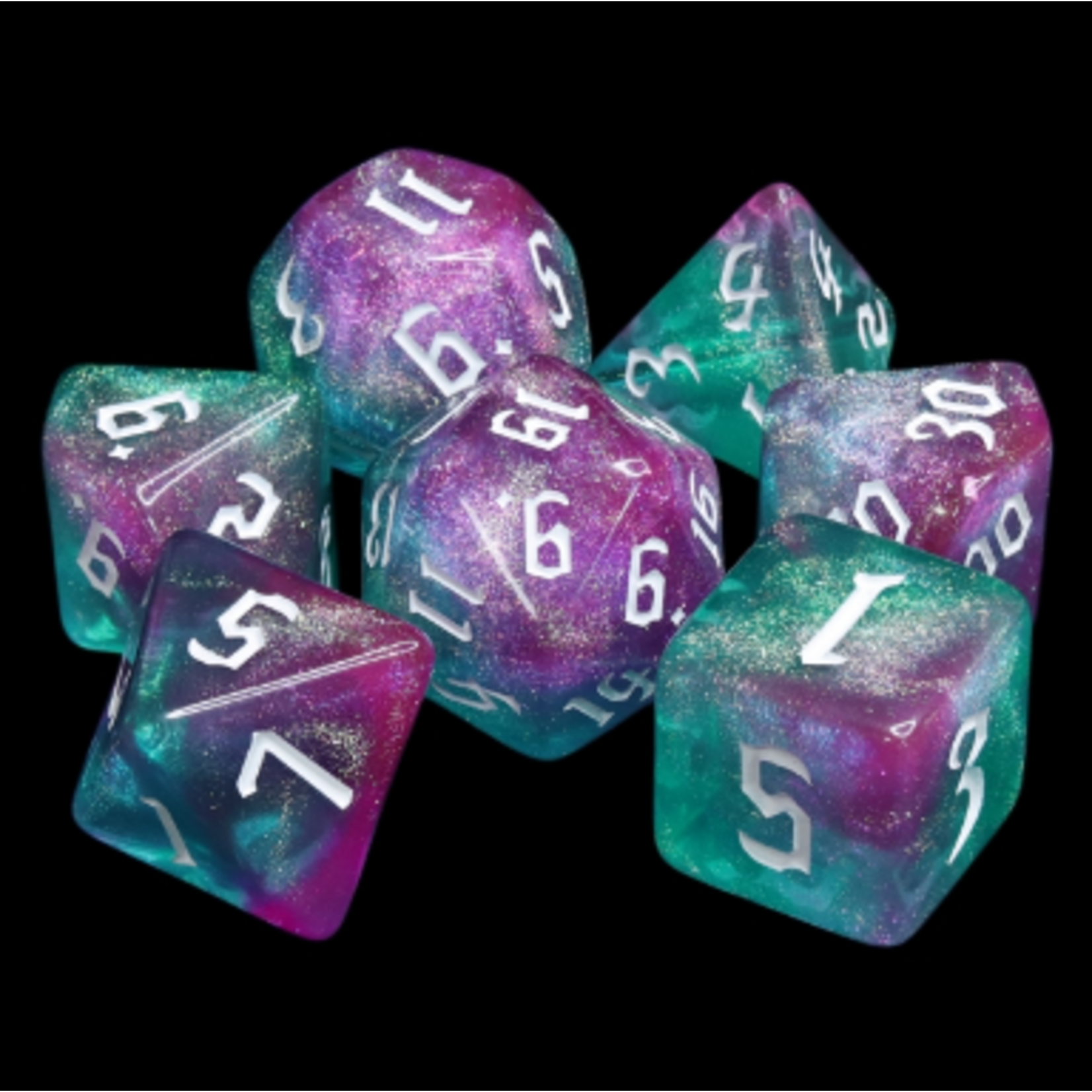 HD Dice 7 Set Polyhedral Dice - Magic Wand