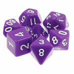 HD Dice 7 Set Polyhedral Dice - Purple Opaque