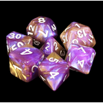 HD Dice 7 Set Polyhedral Dice - Royal Purple