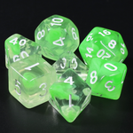 7 Set Polyhedral Dice - Summer Limes