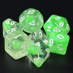 HD Dice 7 Set Polyhedral Dice - Summer Limes