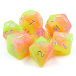 HD Dice 7 Set Polyhedral Dice - Summer's Joy