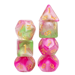 HD Dice 7 Set Polyhedral Dice - Superbloom