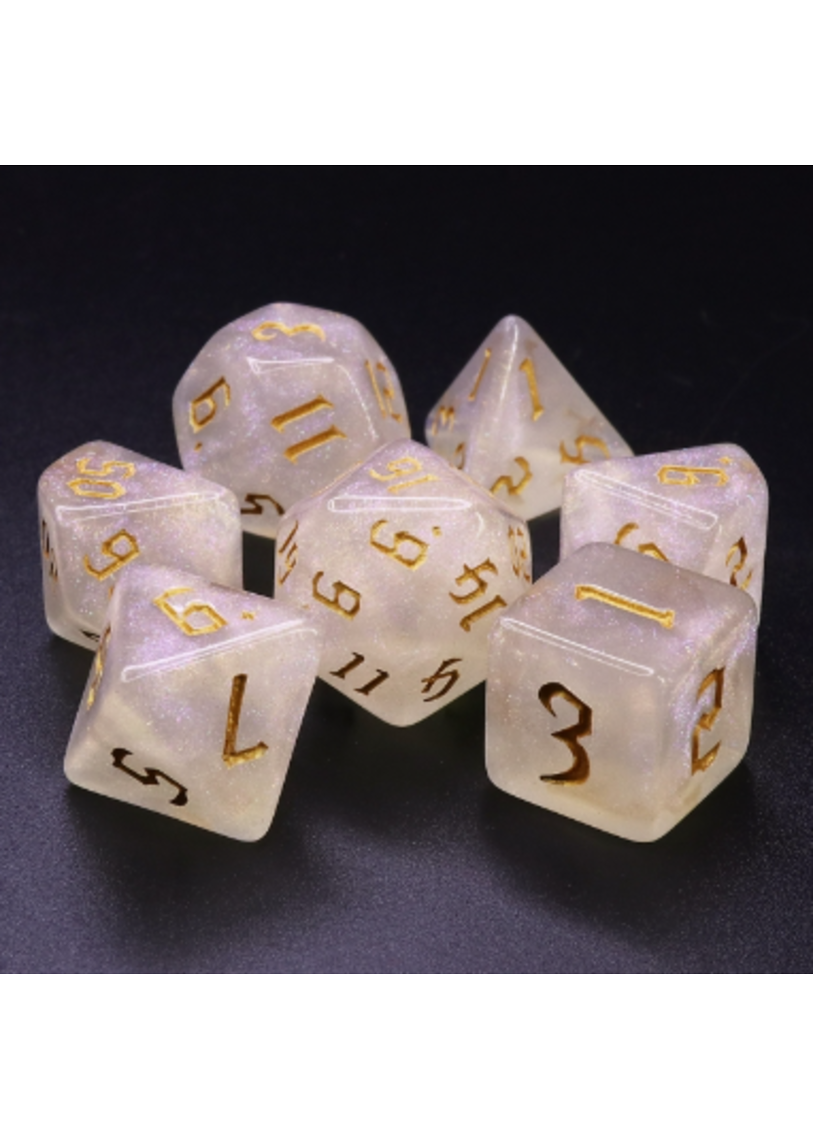 7 Set Polyhedral Dice - The Chaos Gold