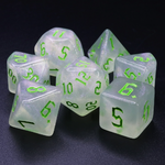 HD Dice 7 Set Polyhedral Dice - The Chaos Green
