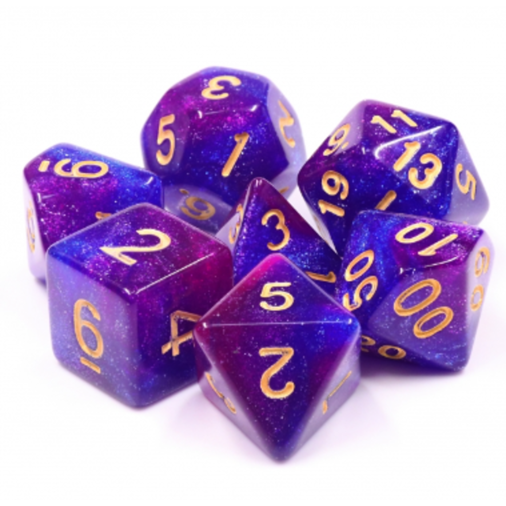 HD Dice 7 Set Polyhedral Dice - Thousand Stars
