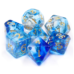 7 Set Polyhedral Dice - Under the Sea