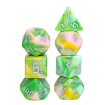 7 Set Polyhedral Dice - Weeping Willow