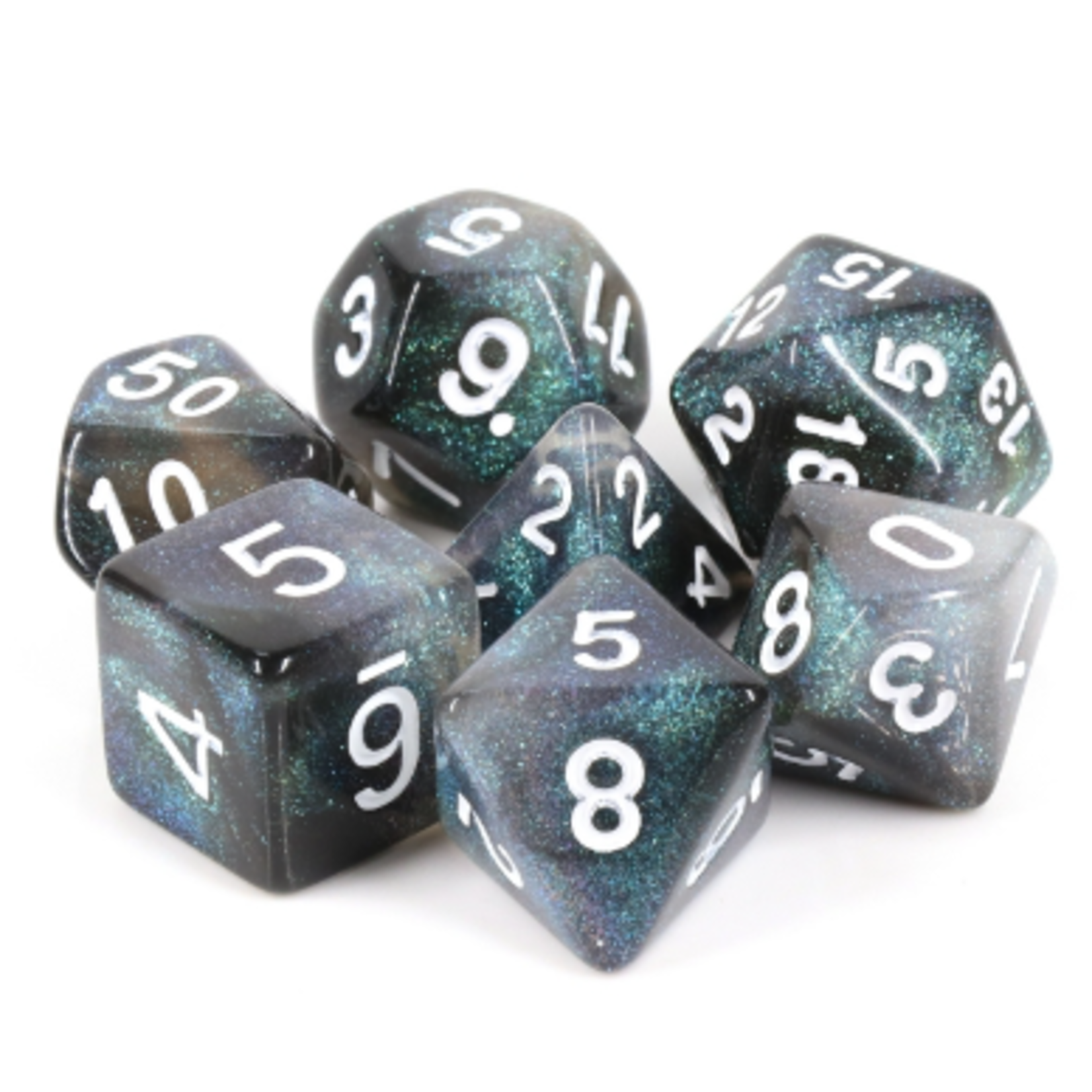 7 Set Polyhedral Dice - Everclear Aurora