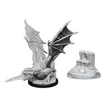 Wiz Kids Unpainted Miniatures: White Dragon Wyrmling - D&D - W19