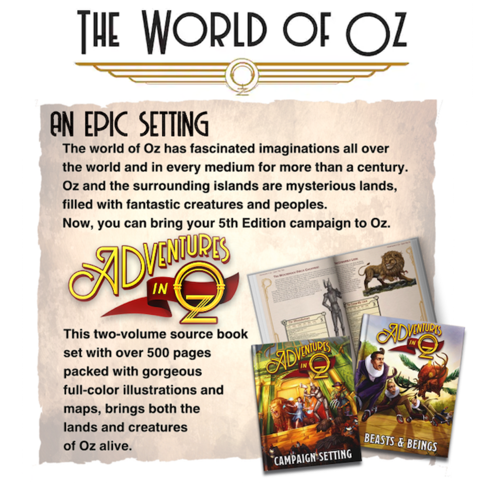 Double Critical D&D 5e: Adventures in Oz Campaign Setting Bundle