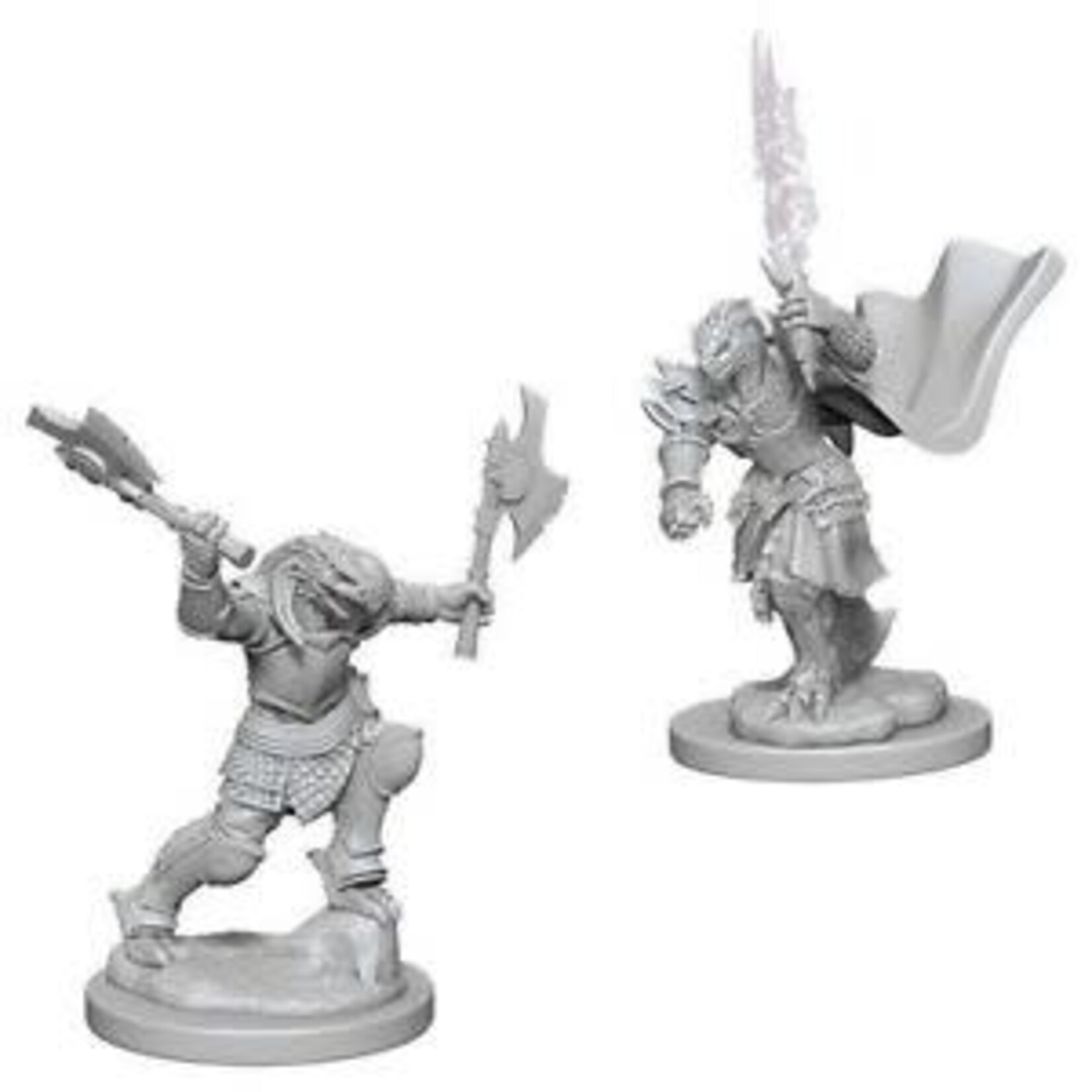 Wiz Kids Unpainted Miniatures: Dragonborn Fighter Female - D&D - W04