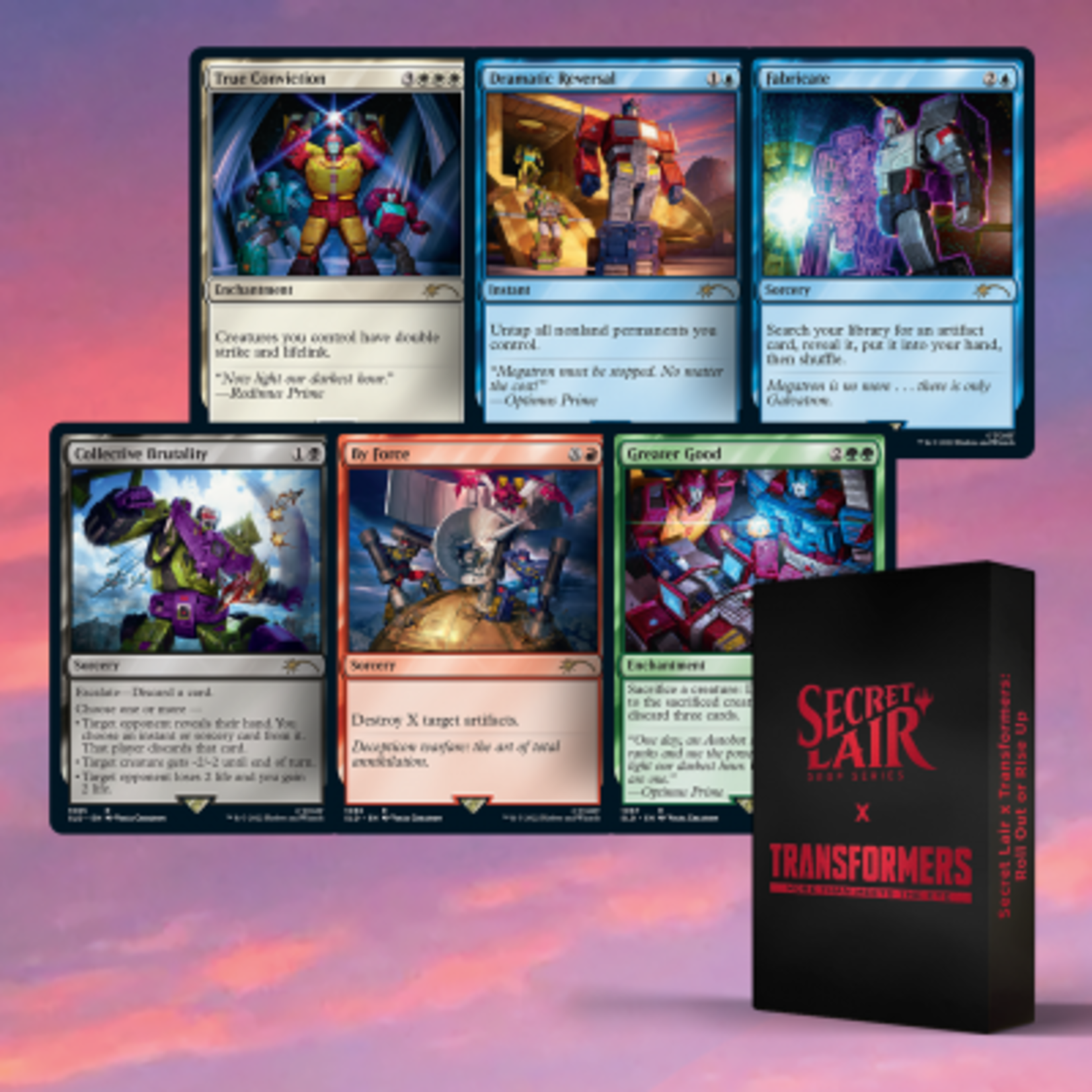 Wizards of the Coast MTG: Secret Lair x Transformers - Roll Out or Rise Up