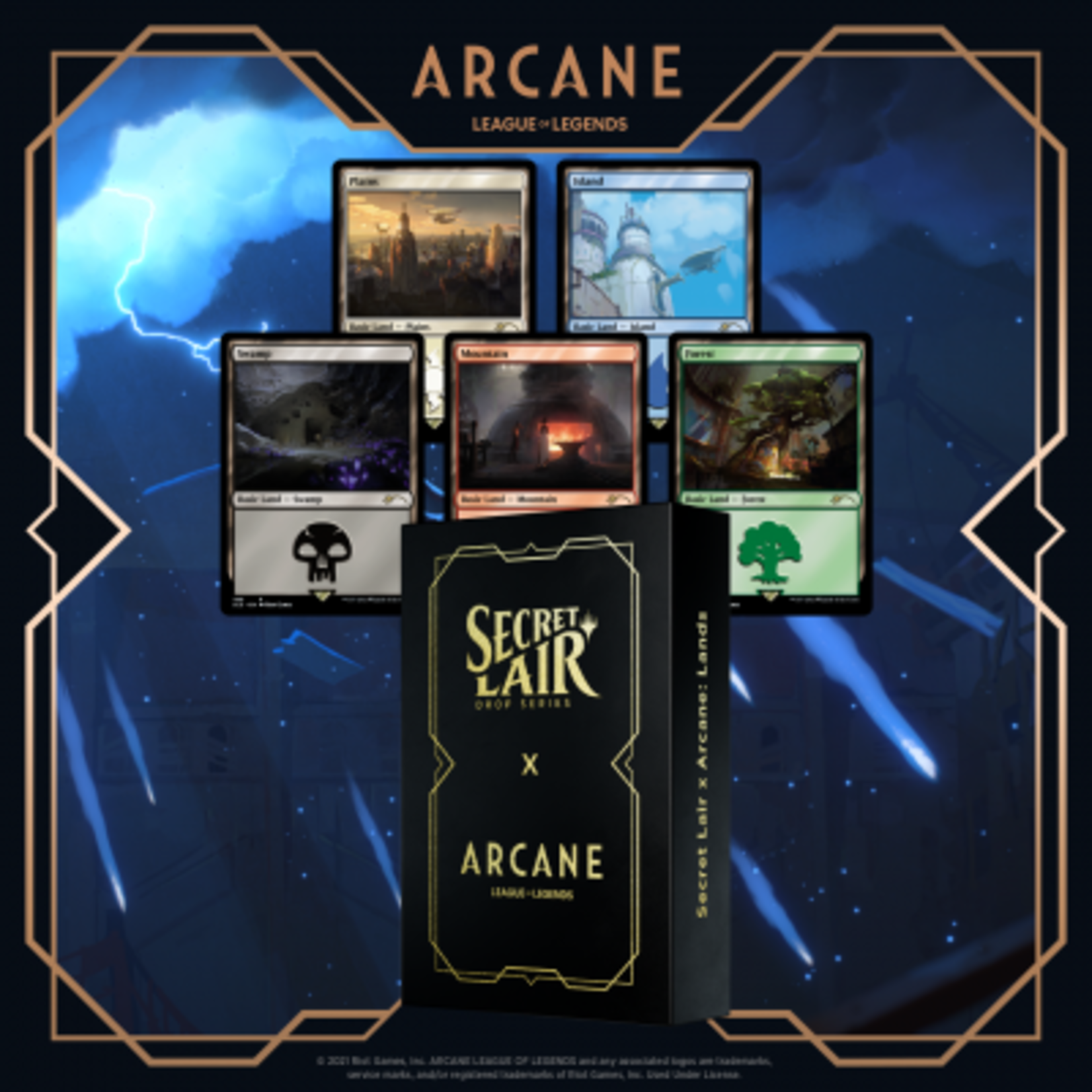 Wizards of the Coast MTG: Secret Lair x Arcane - Lands