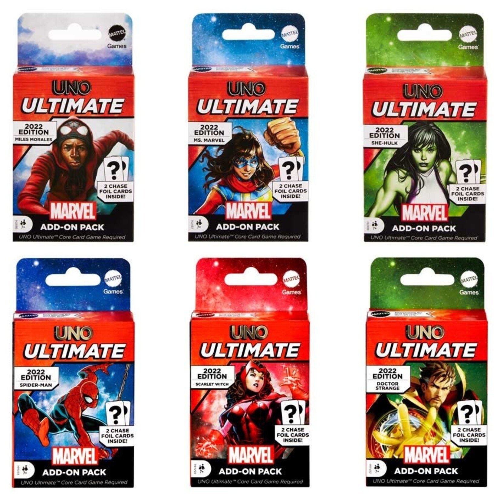 UNO: Ultimate Marvel Character Packs