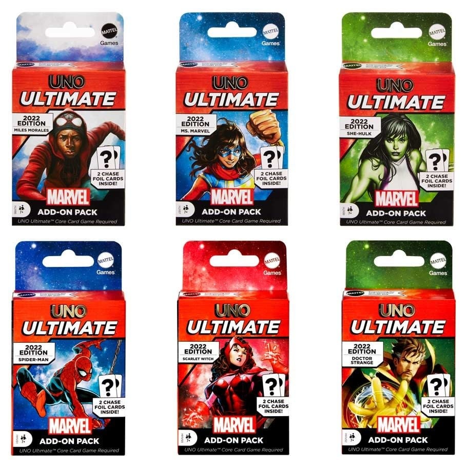 UNO Ultimate Marvel Character Packs Phoenix Fire Games