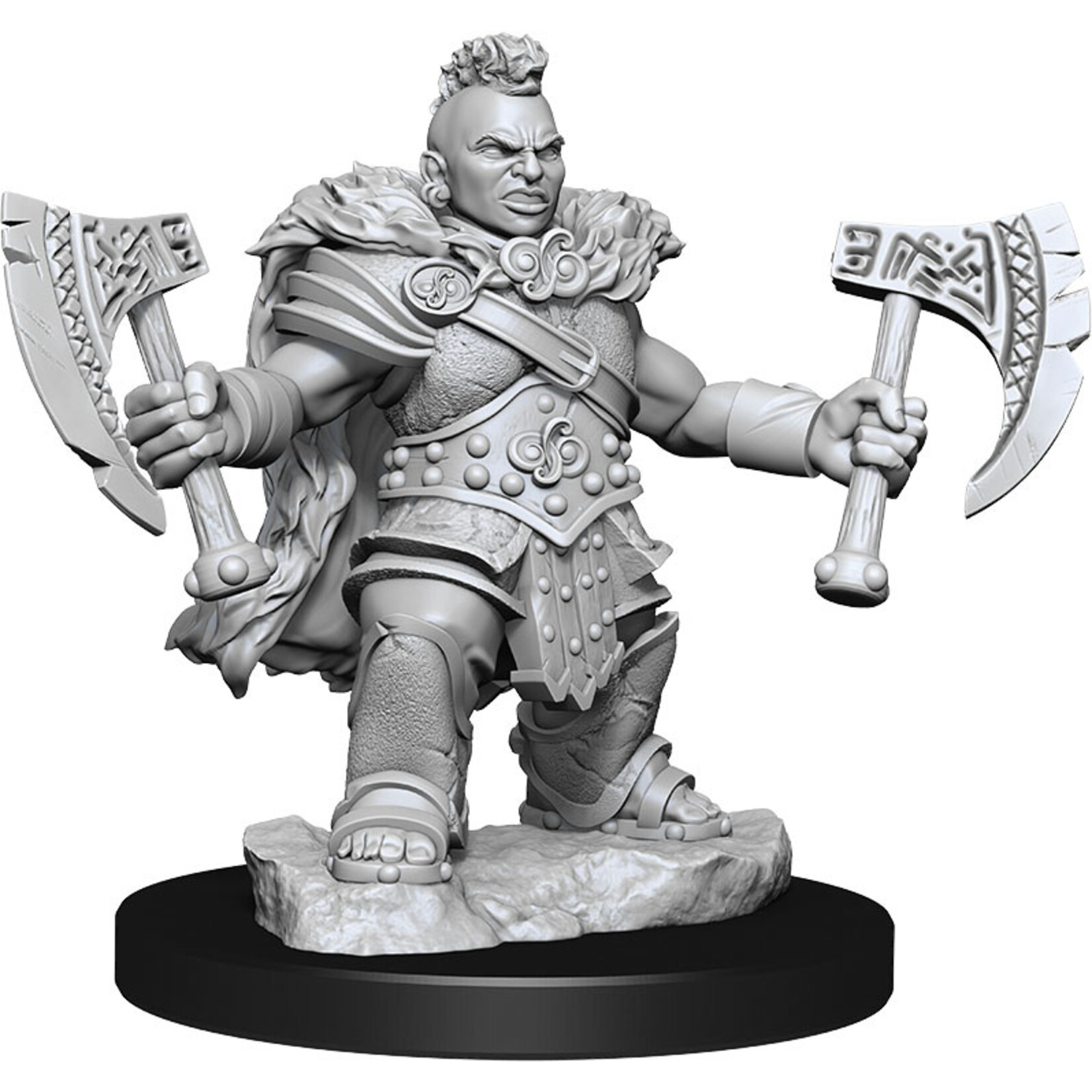 Wiz Kids Frameworks Unpainted Miniatures Kit: Dwarf Barbarian Female