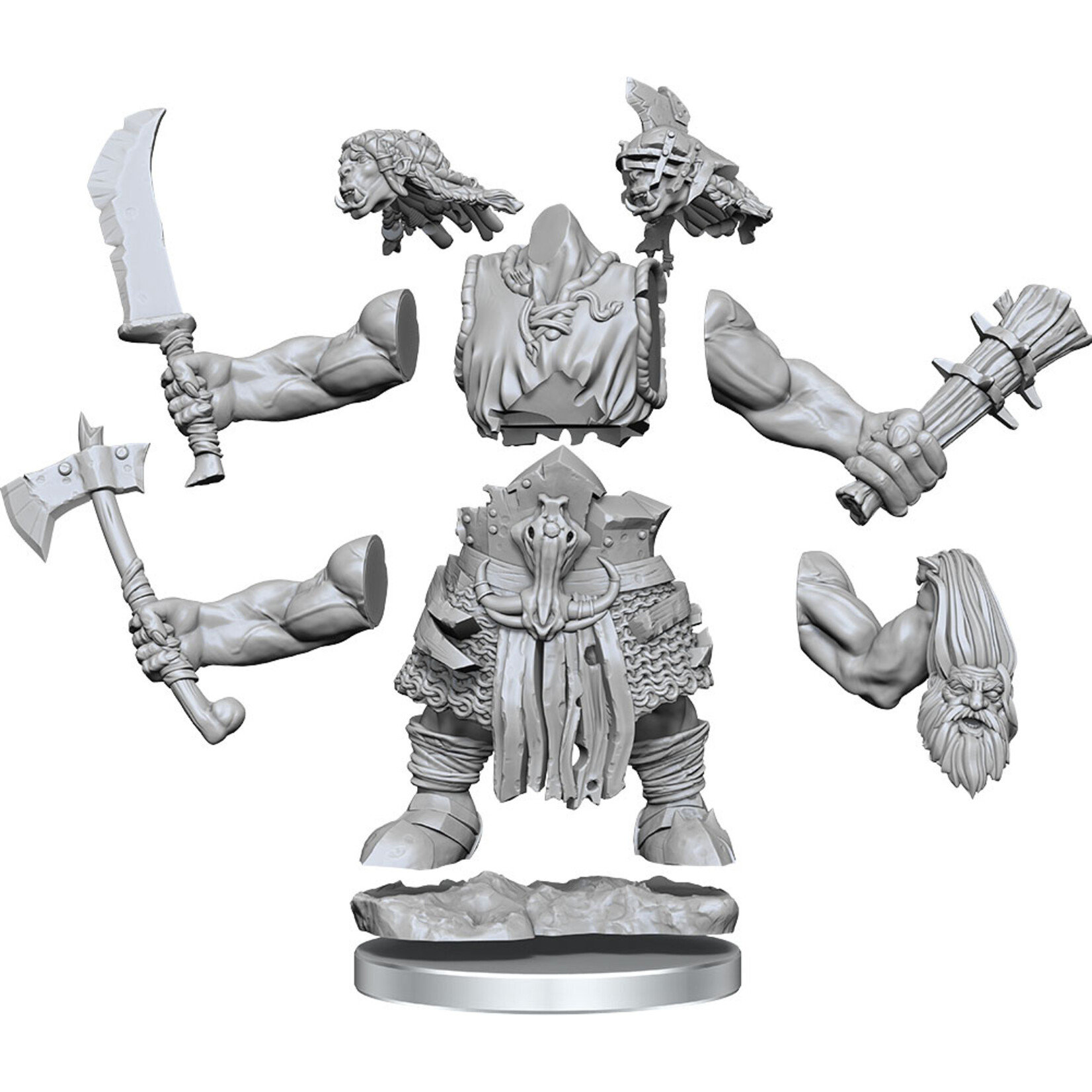 Wiz Kids Frameworks Unpainted Miniatures Kit: Orcs