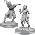 Wiz Kids Unpainted Miniatures: Half-Elf Monk Female - PF - W21