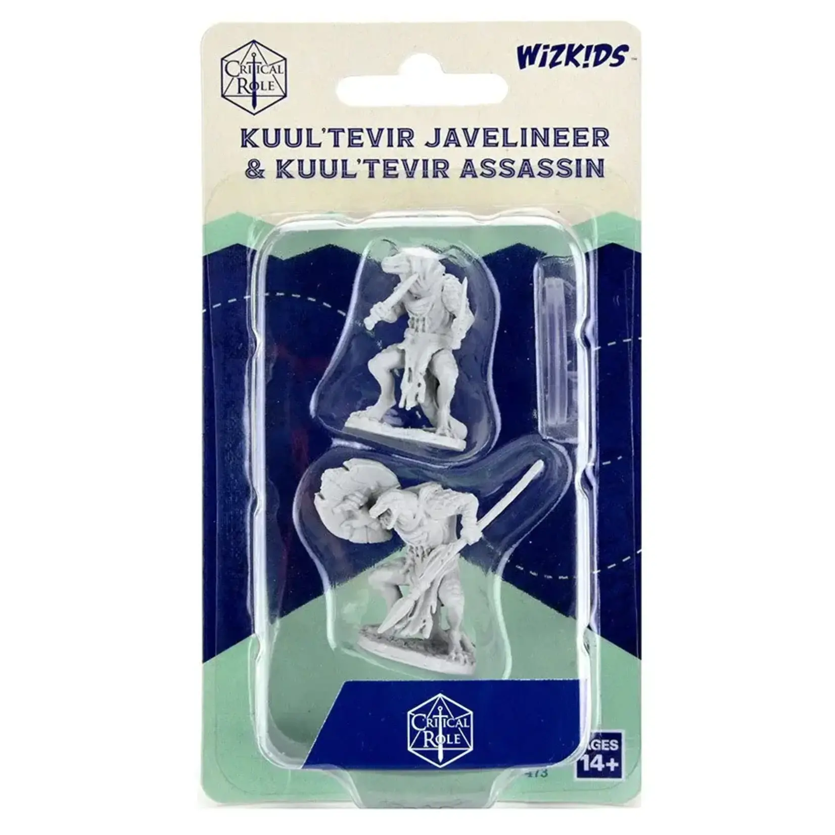 Wiz Kids Unpainted Miniatures: Kuul'tevir Javelineer and Assassin - CR - W02