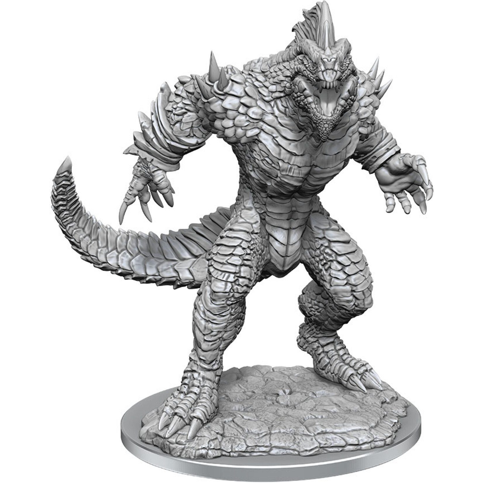 Wiz Kids Unpainted Miniatures: Lizardfolk Render - D&D - W21
