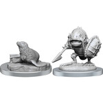 Wiz Kids Unpainted Miniatures: Locathah & Seal - D&D - W20