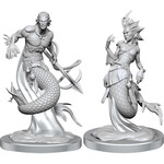 Wiz Kids Unpainted Miniatures: Merfolk - D&D - W20
