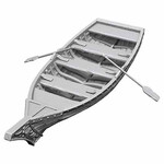 Wiz Kids Unpainted Miniatures: Rowboat & Oars - DC - W18