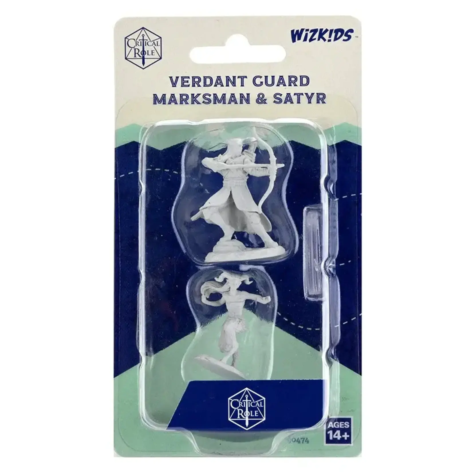 Wiz Kids Unpainted Miniatures: Verdant Guard Marksman and Satyr - CR - W02