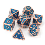 Die Hard Dice Die Hard Dice - Metal 7 Set - Mythica - Copper Aquamarine