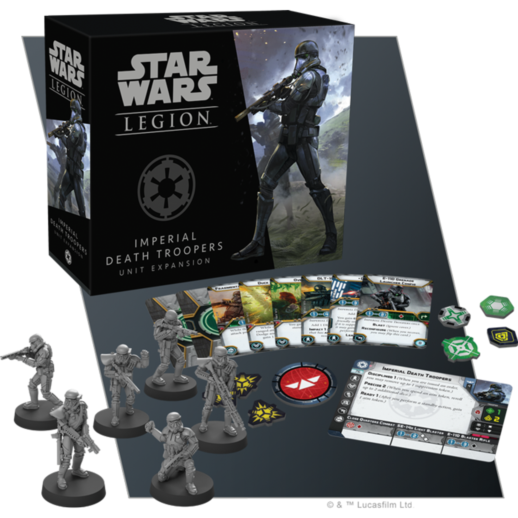 Fantasy Flight Star Wars Legion - Imperial - Imperial Death Troopers Unit Expansion