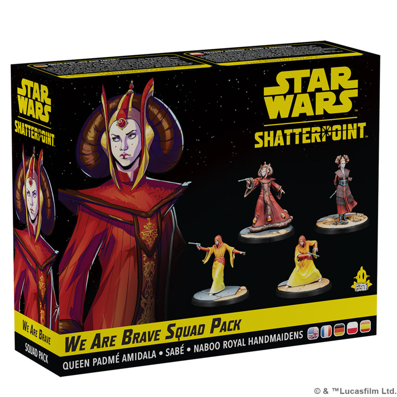 Atomic Mass Games Star Wars: Shatterpoint - We Are Brave: Queen Padme Squad Pack