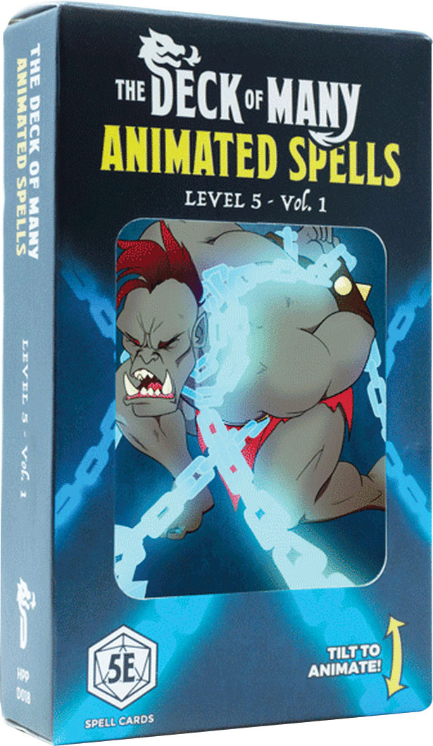 The Deck Of Many: Animated Spells Cards - Level 2 A-H, 30 Tarot Lenticular For D&D 5e - View #10
