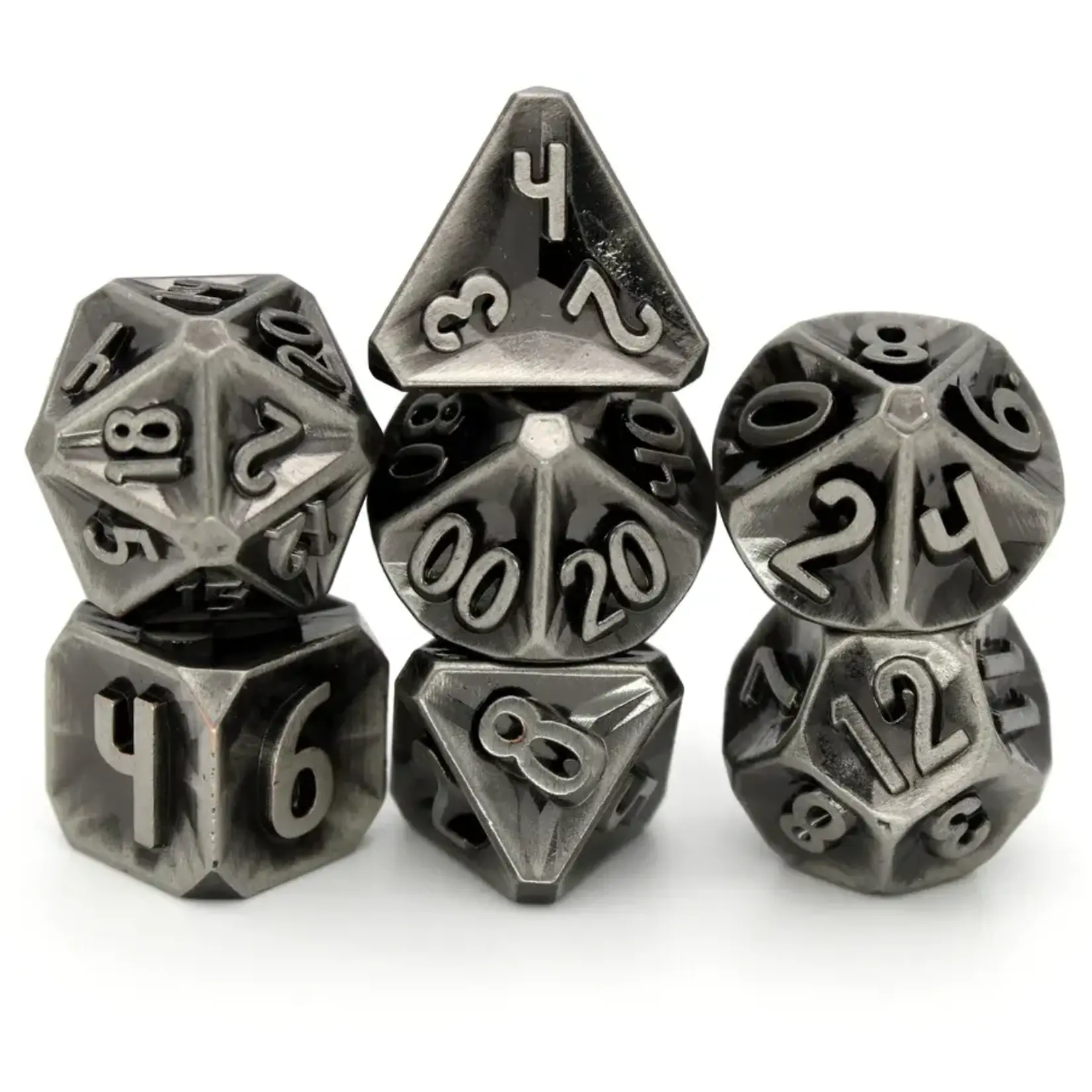 Dice Envy Dice Envy 7 Set Metal Polyhedral Dice Oath of the Crown