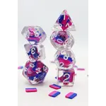 Foam Brain Games Foam Brain 7 Set Polyhedral Dice - Bisexual Pride Flag