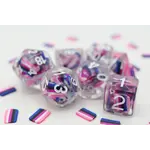 Foam Brain Games Foam Brain 7 Set Polyhedral Dice - Genderfluid Pride Flag