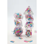 Foam Brain Games Foam Brain 7 Set Polyhedral Dice - Pansexual Pride Flag
