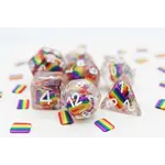 Foam Brain Games Foam Brain 7 Set Polyhedral Dice - Rainbow Pride Flag