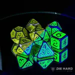 Die Hard Dice Die Hard Dice - Metal 7 Set - Afterdark Drakona Phosphor