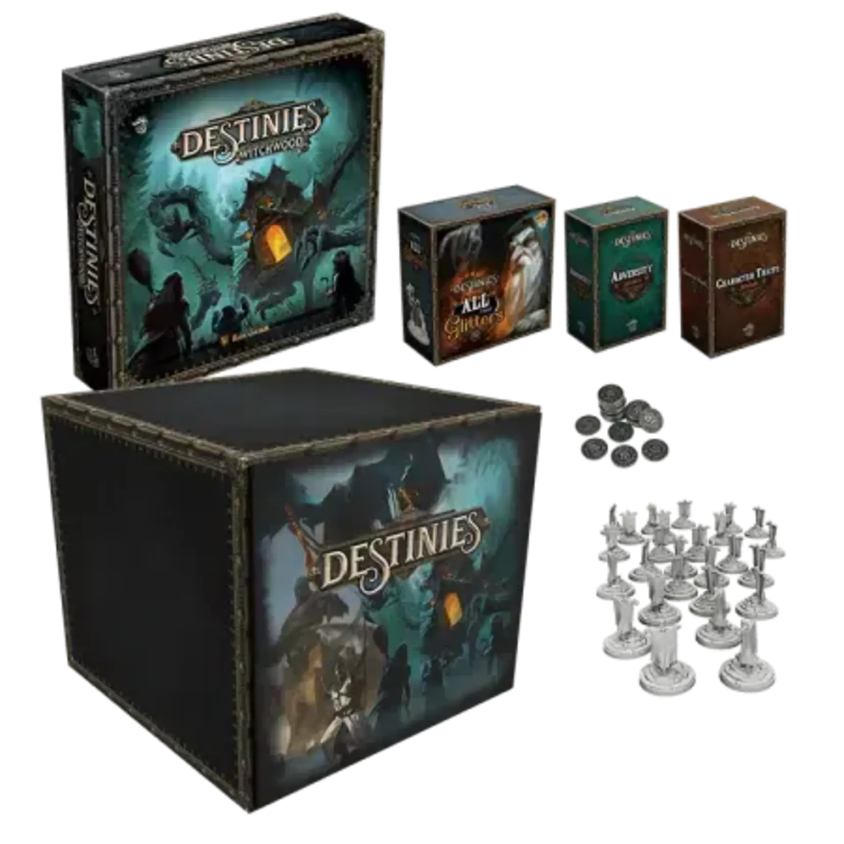 Lucky Duck Games Destinies: Deluxe Storage Box - Pre-Packed (includes Witchwood Expansion)