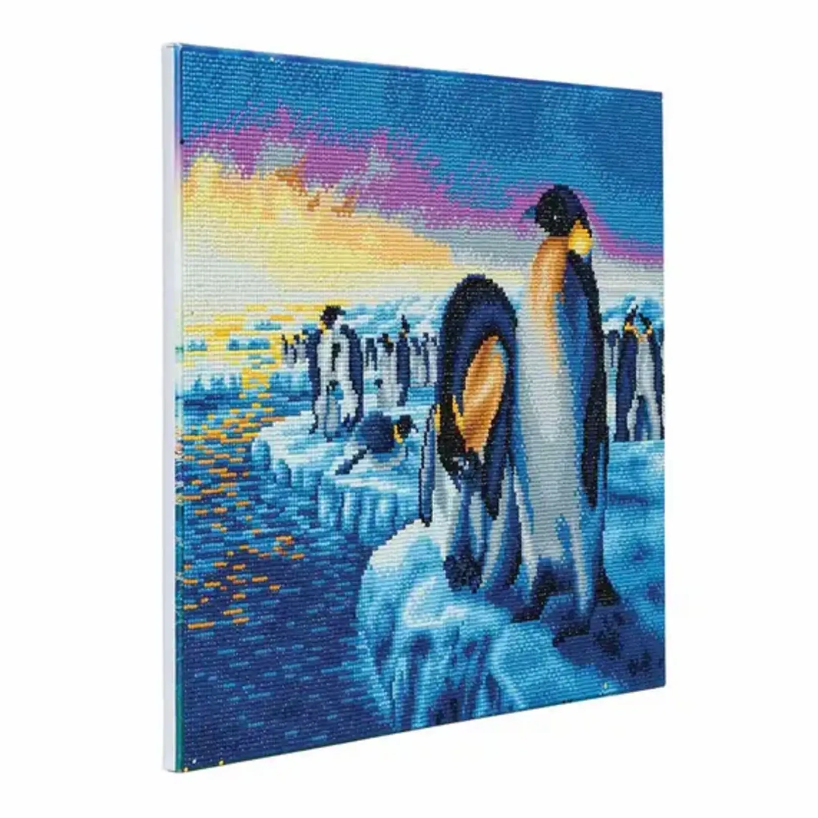 Cobble Hill Cobble Hill: Crystal Art Kit Large - Penguins of the Arctic
