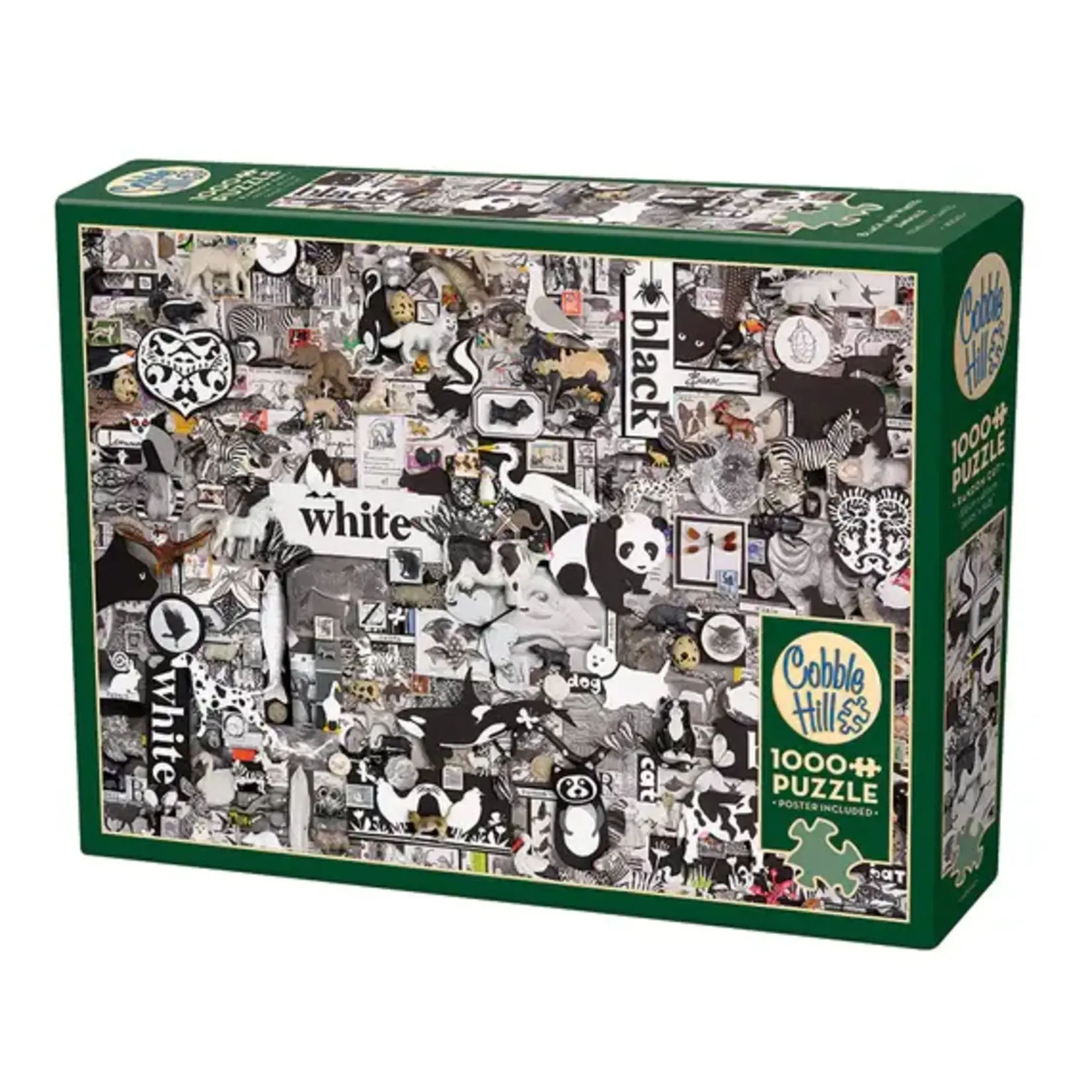 Cobble Hill Cobble Hill: Black and White: Animals Puzzle (1000ct)