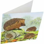 Cobble Hill Cobble Hill: Crystal Art Card - Happy Hedgehogs