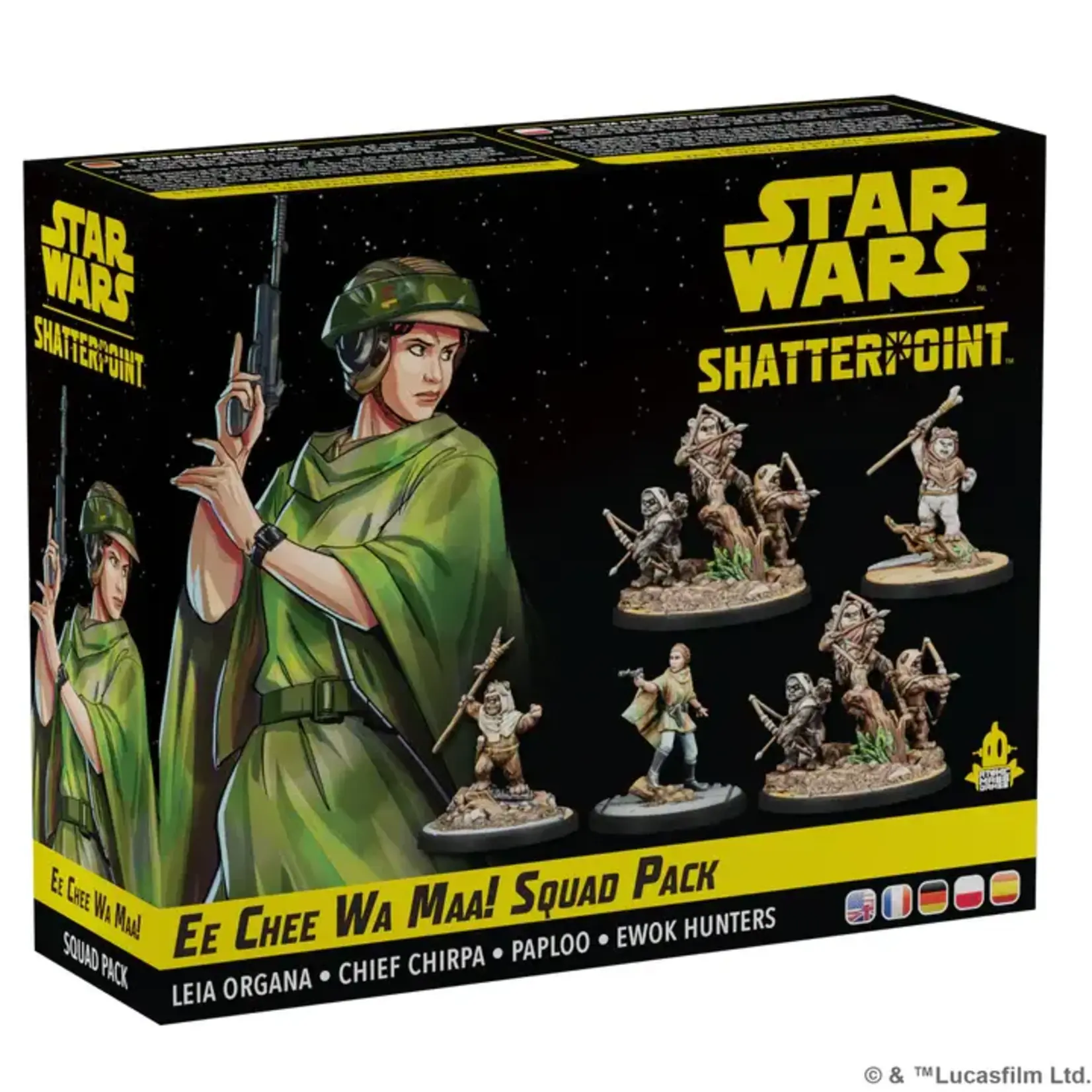 Atomic Mass Games Star Wars: Shatterpoint - Ee Chee Wa Maa!: Leia Organa Squad Pack